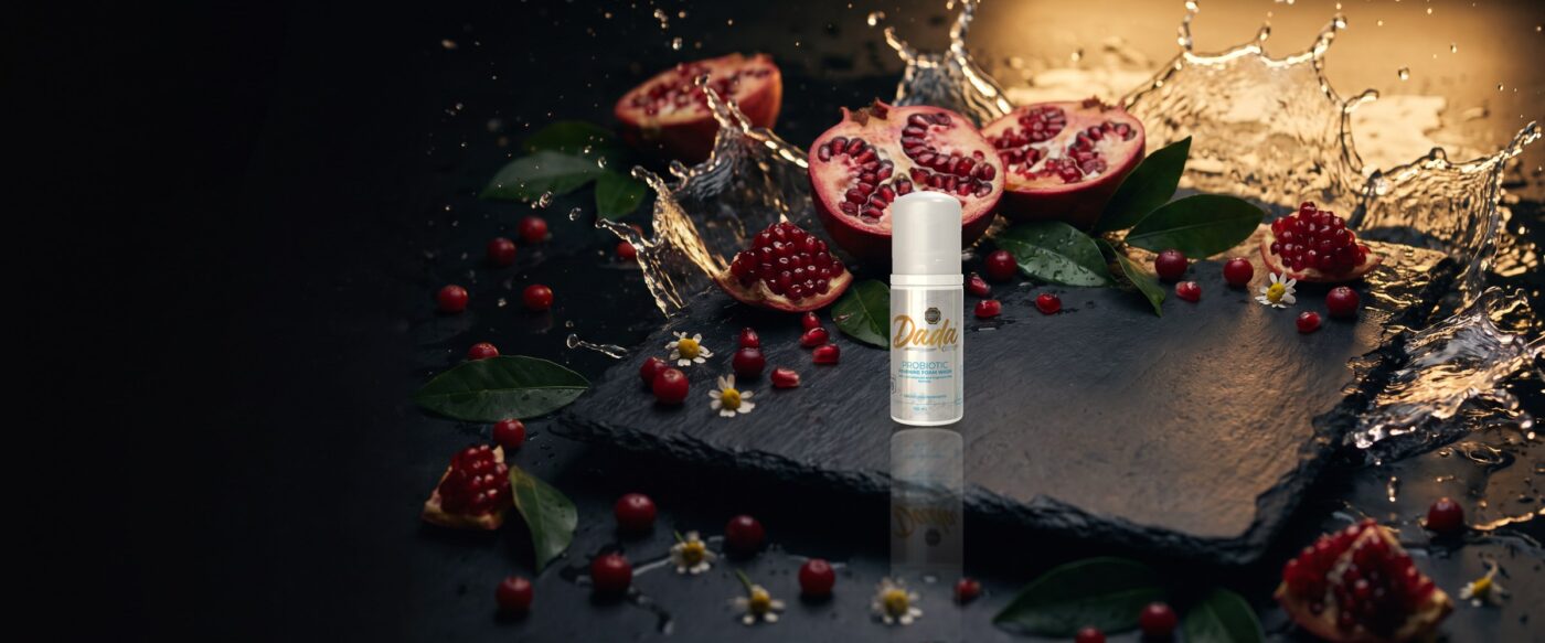 Dadacare Plus probiotic foam wash with pomegranate and cranberry