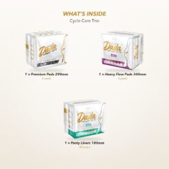 Dadacare Plus Cycle Care Trio bundle what's inside