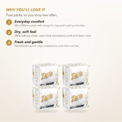 Dadacare Premium Pads with Wings 290mm – 4 Pack benefits