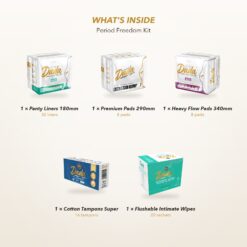 Dadacare Plus Period Freedom Kit bundle what's inside