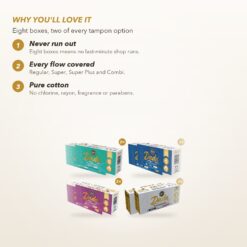 Dadacare Plus Tampon Stock-Up bundle benefits